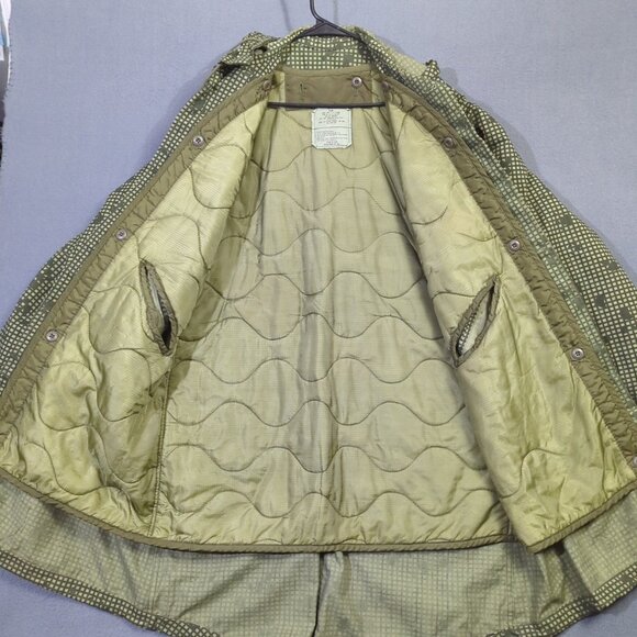 VTG Military Parka Night Camouflage Desert Men's M With Liner Fishtail - Picture 3 of 12